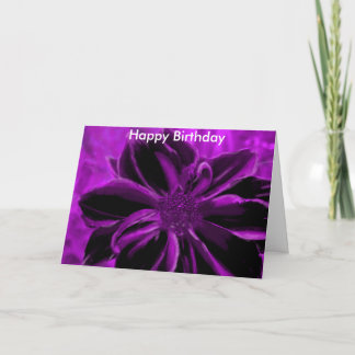 purple royal, Happy Birthday Card