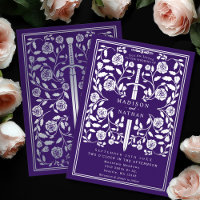 Purple Royal Medieval Silver Sword Wedding