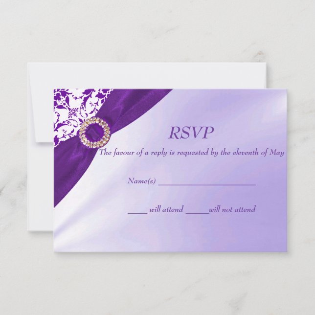 Purple RSVP cards (Front)