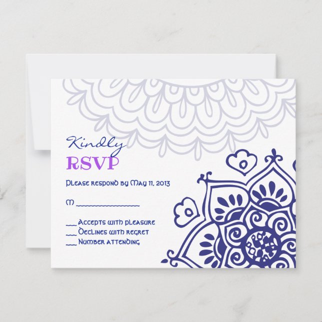 Purple RSVP Purple Version #8 Card (Front)