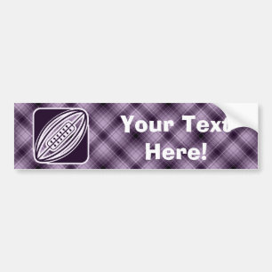 Purple Rugby Bumper Sticker