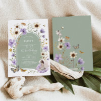 Purple Sage Green Fairy First Birthday Party