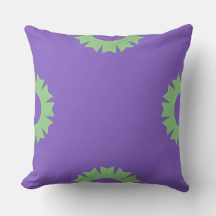 Purple sage green Geo Cushion