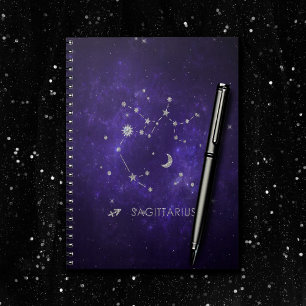 Purple Sagittarius Zodiac   Astrology Horoscope Notebook