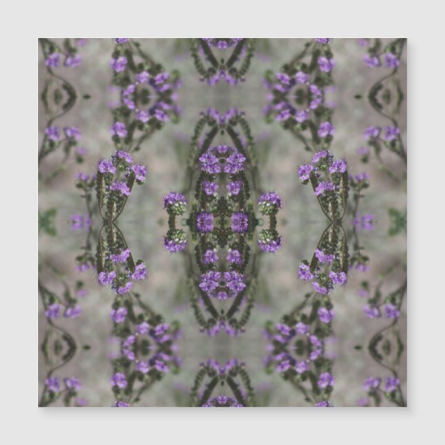 Purple Salt Heliotrope Wildflower Pattern (Front)