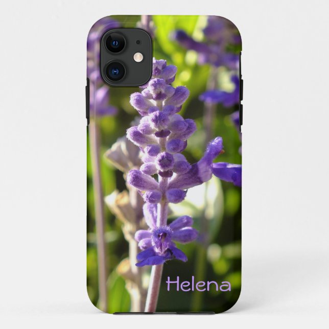 Purple Salvia Flower iPhone 5 case (Back)