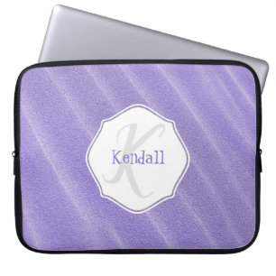 Purple Sand Ripples Personalised Laptop Sleeve