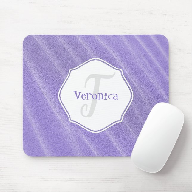 Purple Sand Ripples Personalised Mouse Pad (With Mouse)