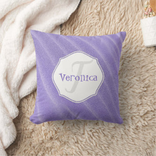 Purple Sand Ripples Personalised Pillow