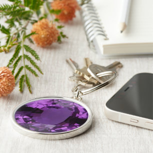 Purple Sapphire 2 Key Ring