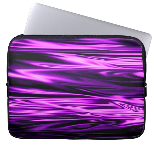 Purple Satin..... Laptop Sleeve (Front)