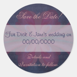 Purple Save the Date Seal