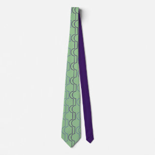 Purple Scallops  Tie