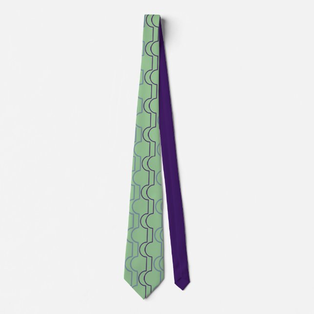 Purple Scallops  Tie (Front)