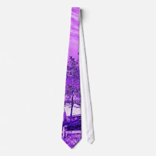 Purple Scenic View Tie
