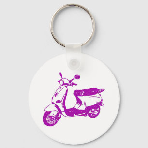 Purple Scooter Key Ring