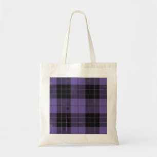 Purple Scottish Tartan Pattern Tote Bag