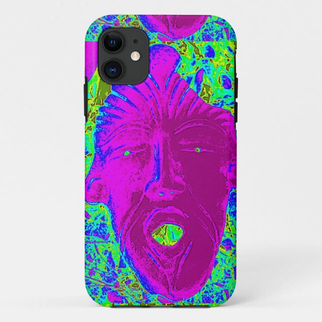 purple scream face case (Back)