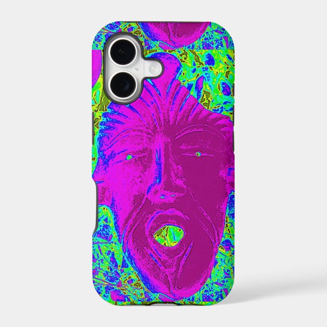 purple scream face case (Back)