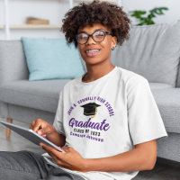 Purple Script Graduate Personalised Graduation