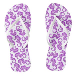 Purple Seahorse Thongs