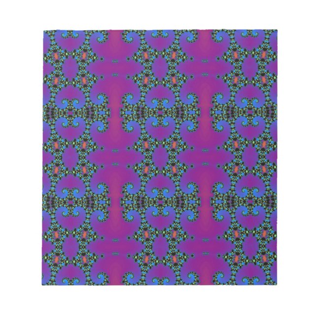 purple seamless pattern Digital computer graphic Notepad (Front)