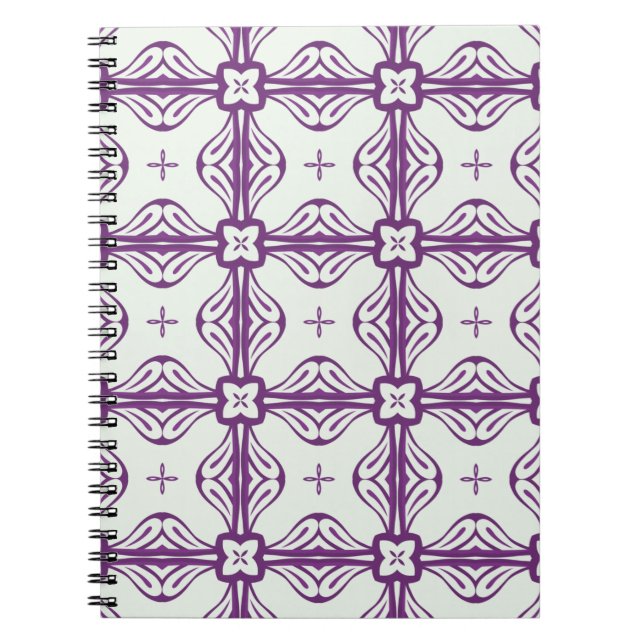 Purple Seamless Pattern  Notebook (Front)