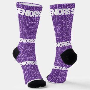Purple Seniors Seniors Seniors Socks