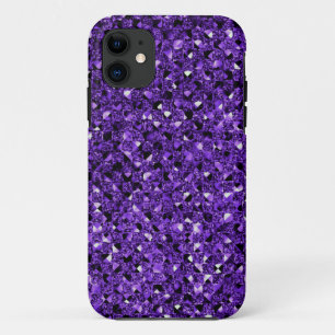 Purple Sequin Effect Phone Cases
