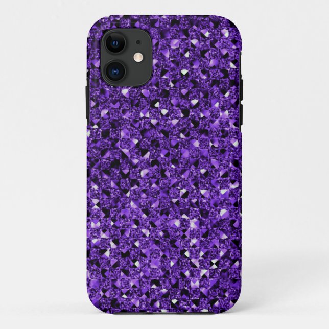 Purple Sequin Effect Phone Cases (Back)