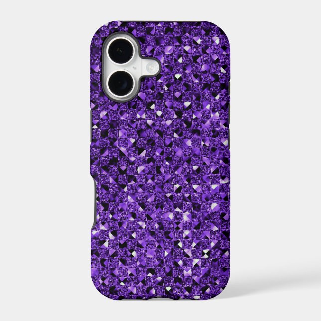 Purple Sequin Effect Phone Cases (Back)