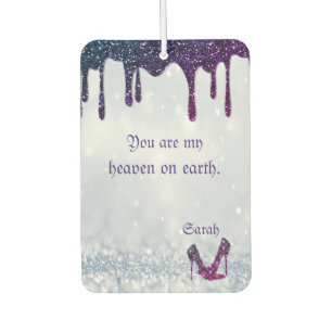 Purple Sequins, Heels Car Air Freshener