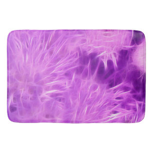 Purple Shades Flowers Transformed Bath Mat