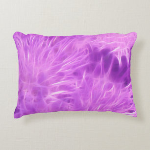Purple Shades Flowers Transformed Decorative Cushion