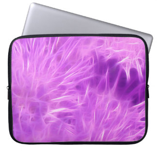 Purple Shades Flowers Transformed Laptop Sleeve