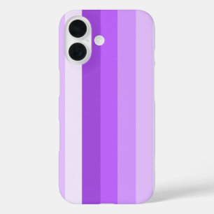 Purple shadow stripes iPhone 16 case