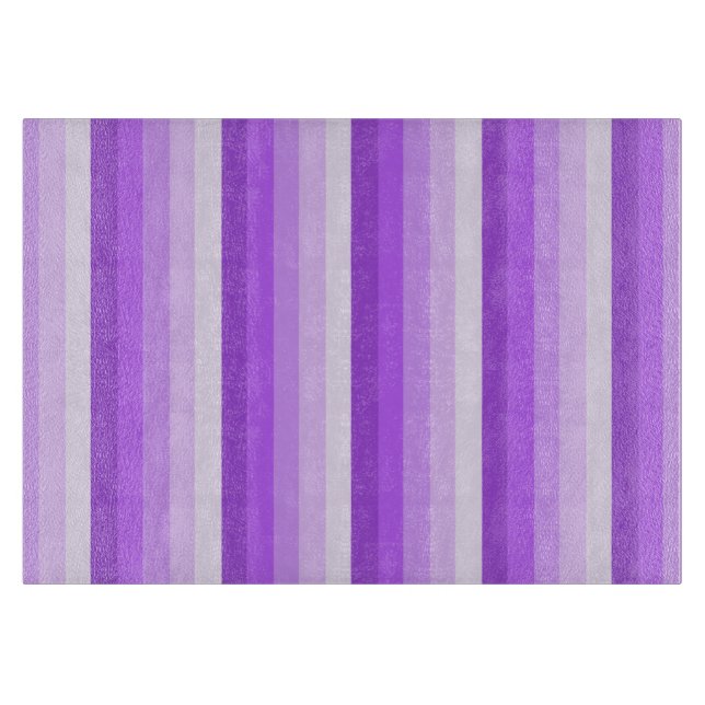 Purple shadow stripes cutting board (Front)