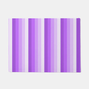 Purple shadow stripes doormat
