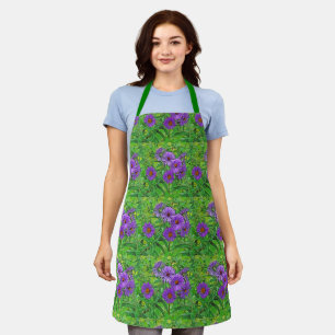 PURPLE SHASTA DAISIES APRON