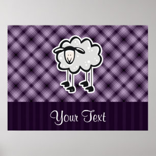 Purple Sheep Poster