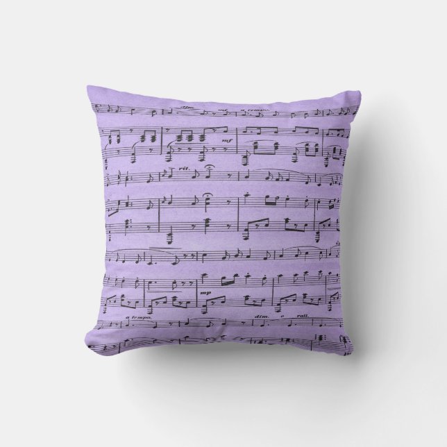 Purple Sheet Music Cushion (Front)