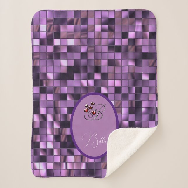 Purple Sherpa Blanket (Front)