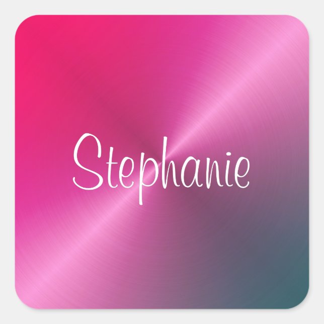 Purple Shine Personal  Square Sticker (Front)