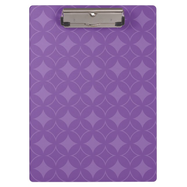 Purple shippo pattern clipboard (Front)