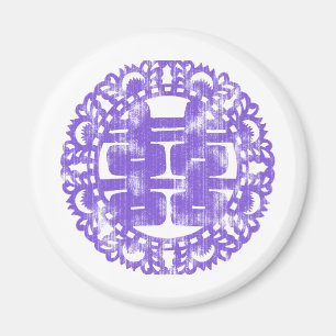 Purple Shuan Xi Magnet