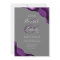 Purple Silver Agate Corners Grey Wedding