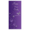 Purple Silver Butterfly Floral Menu Card