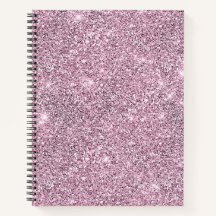 Purple Silver Glitter Glam Luxury Notebook