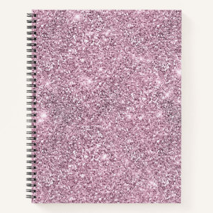 Purple Silver Glitter Glam Luxury Notebook