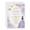 Purple Silver Quinceañera Butterfly Princess Party